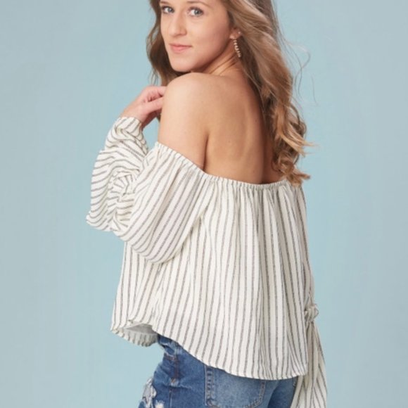 Altar'd State Tops - Altar'd State Off Shoulder Ruffle Top Blouse